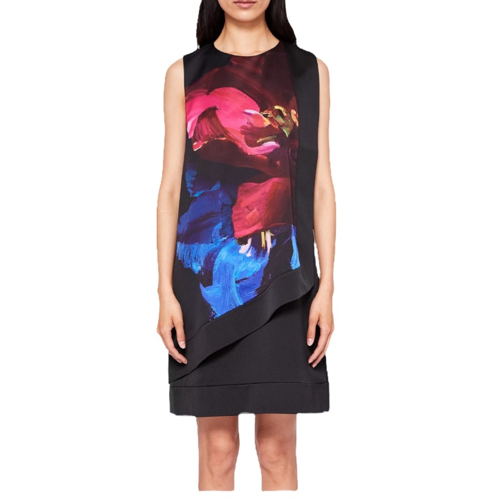 NWT Ted Baker Keeba Impressionist Bloom Layered Dress Size 2 (US 6)